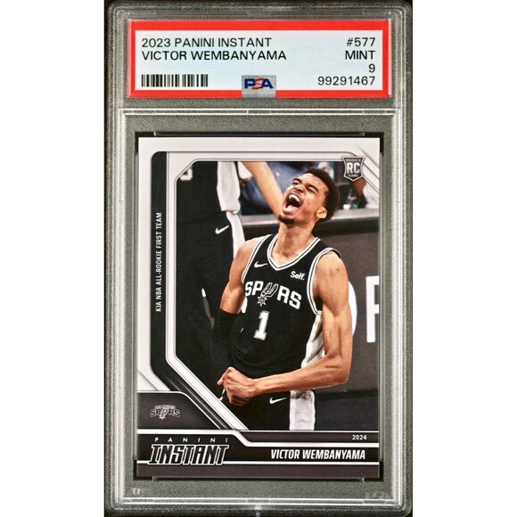Victor Wembanyama 2023 Panini NBA All-Rookie 1st Team 577 Rookie Card PSA 9 Mint - Picture 1 of 2
